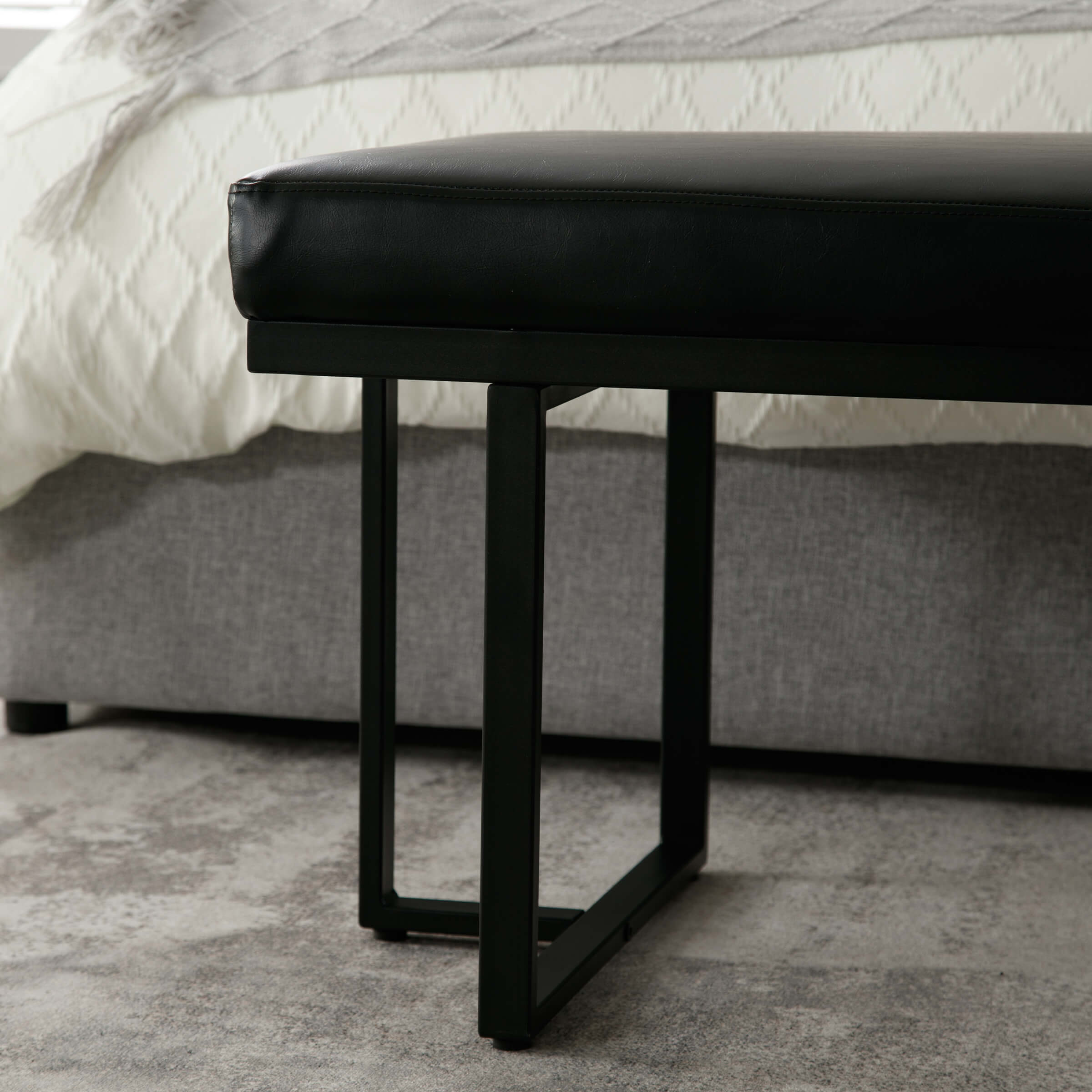 ZH4YOU 45" Modern Ottoman Bench for Bedroom - 1013BH