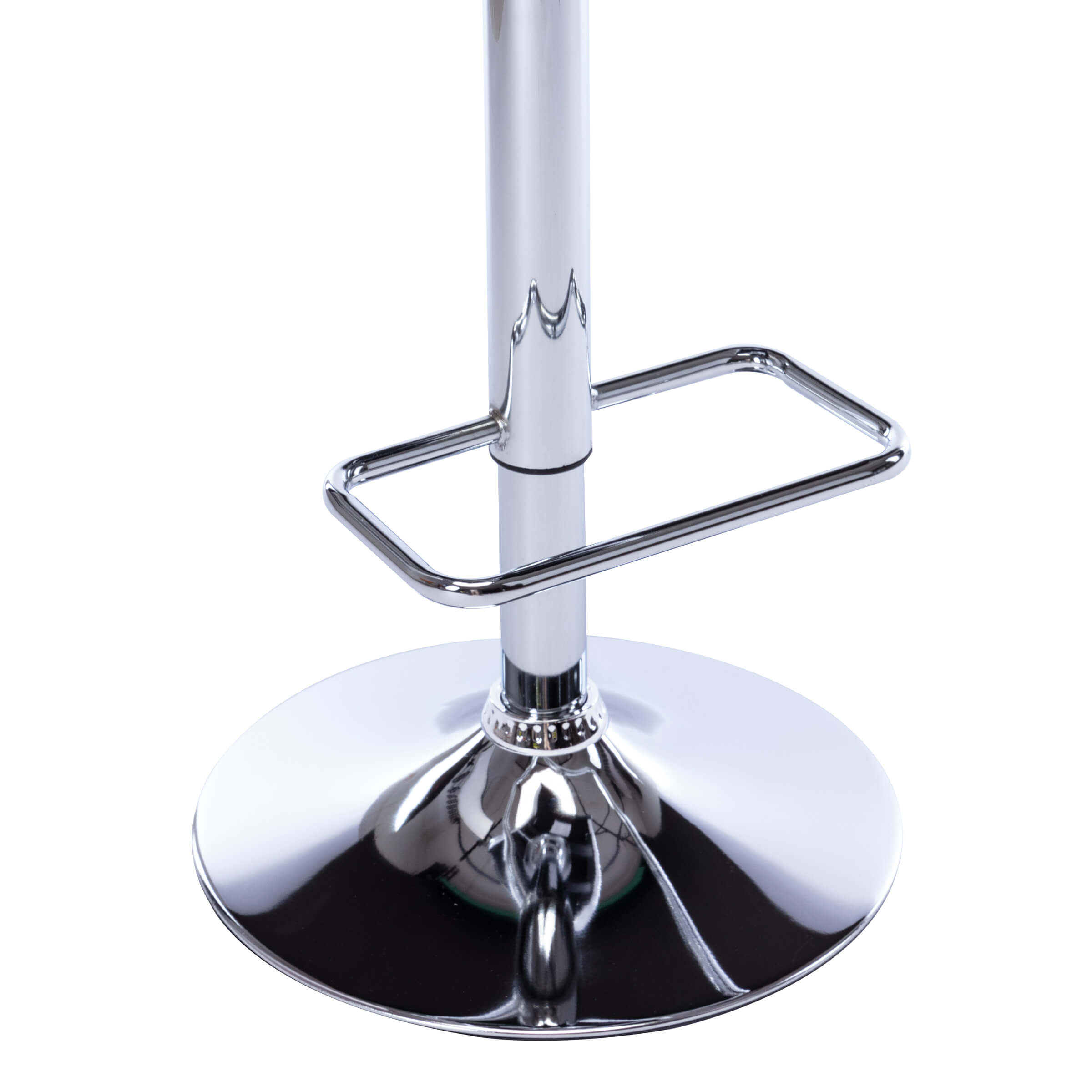 Bar stool with footrest and base