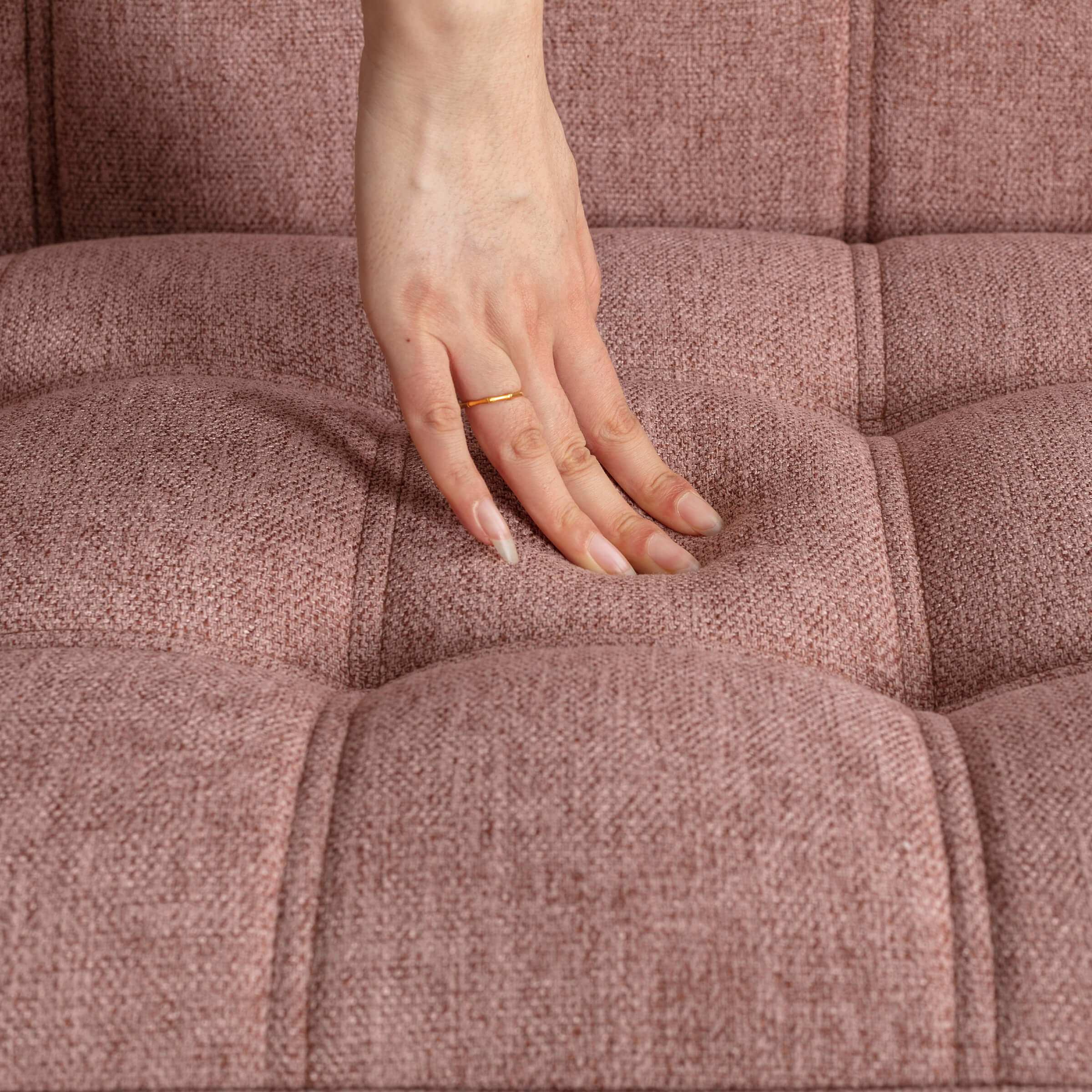 ZH4YOU 48"W Durable Linen Small Loveseat - 8904AC