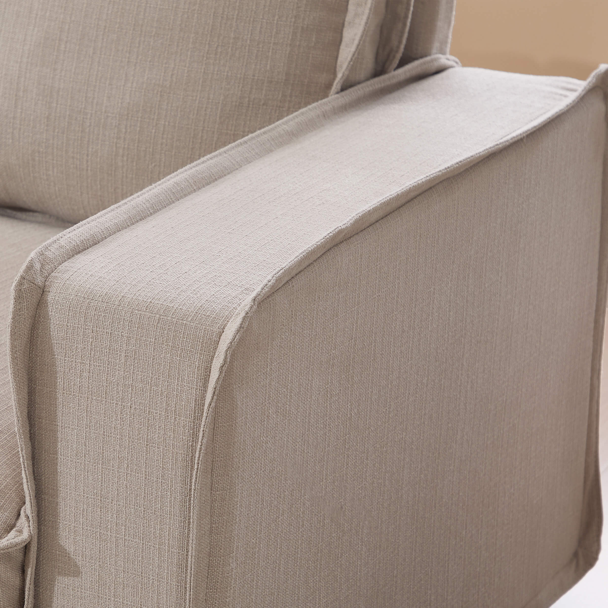 EALSON Linen Fabric Upholstered Cloud Couches Mid Century Sofa - 1089SF