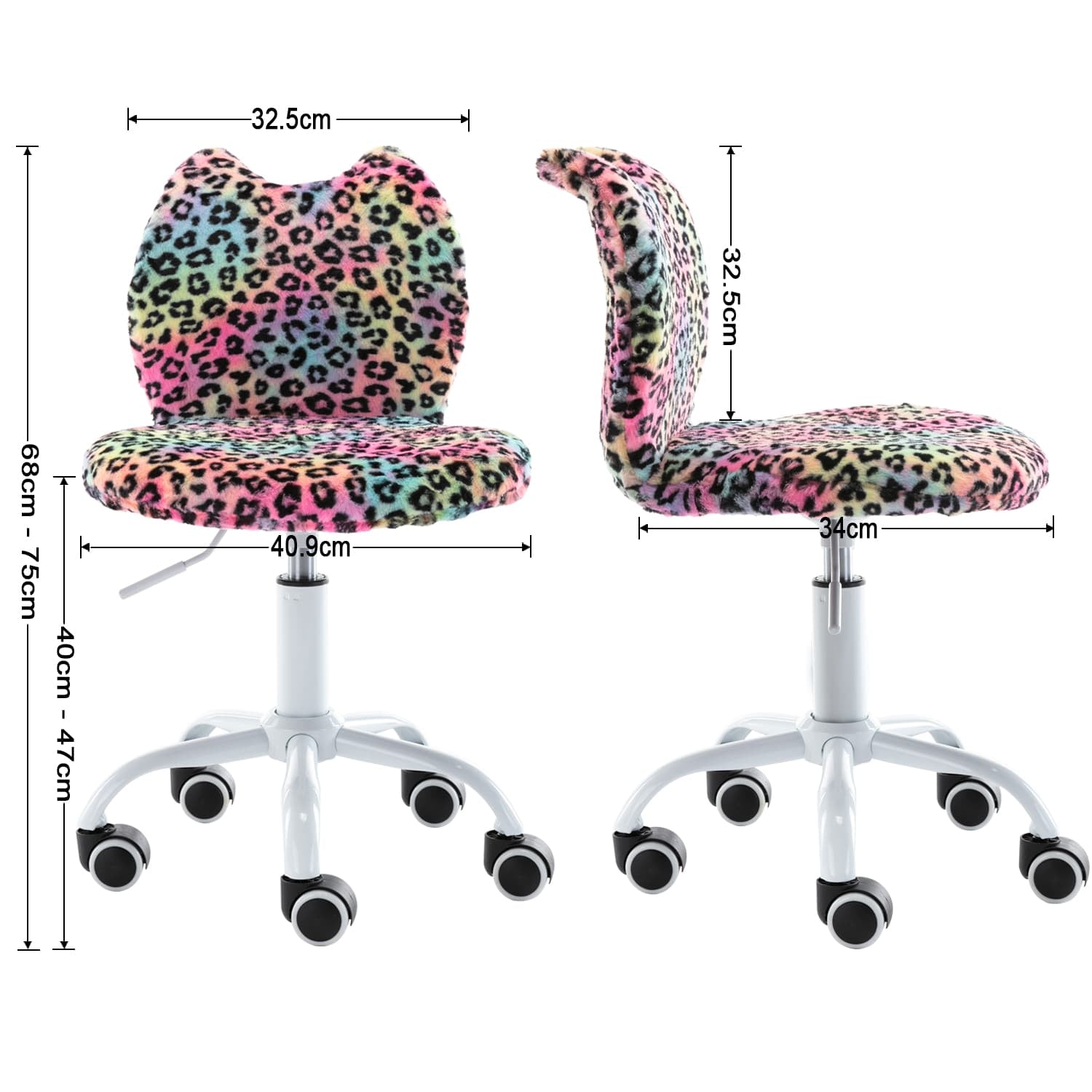 ROCITY Adjustable Swivel Kids Desk Chair 1 PCS - 1411KC