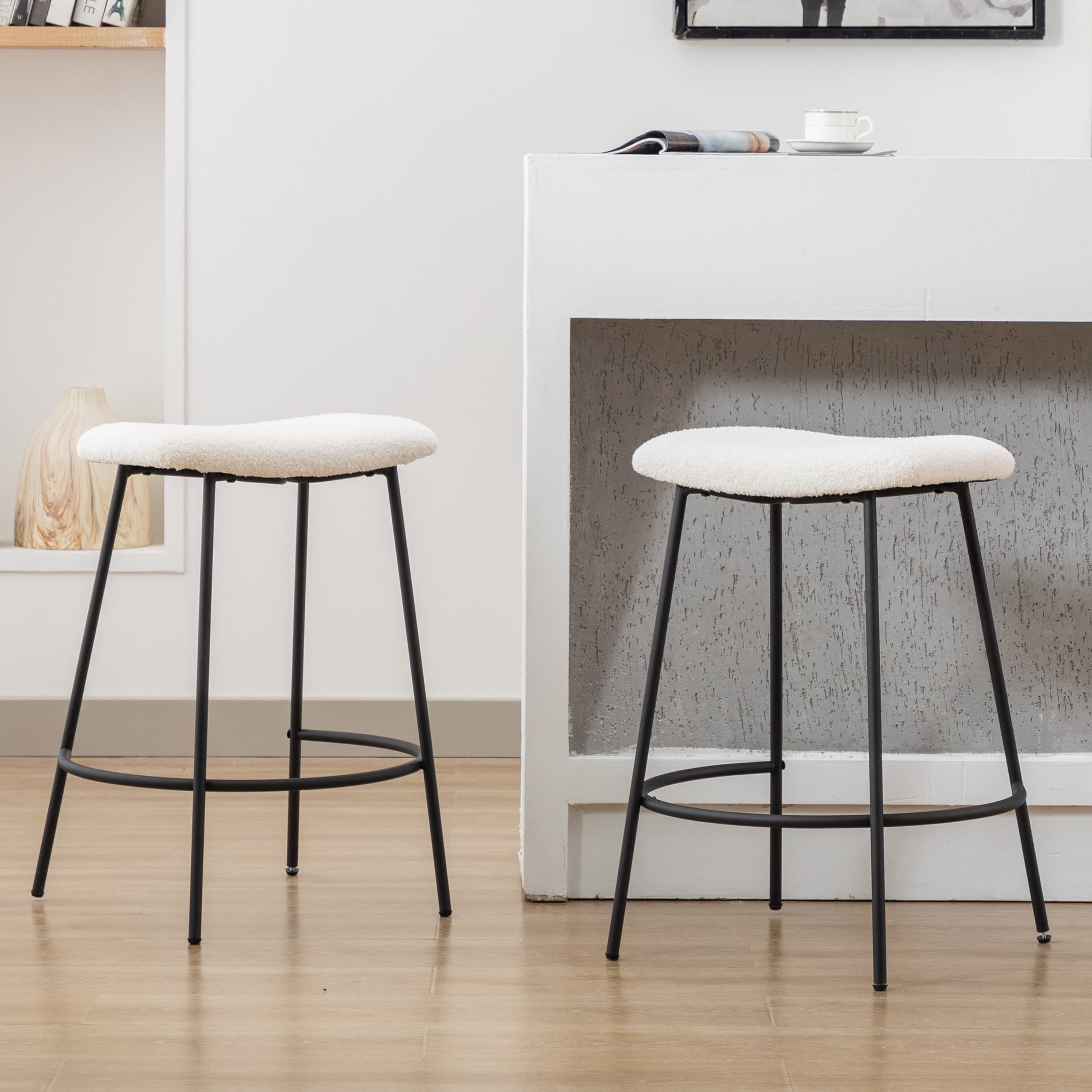 Kmax Padded Counter Height Bar Stools Set of 2 - 2102