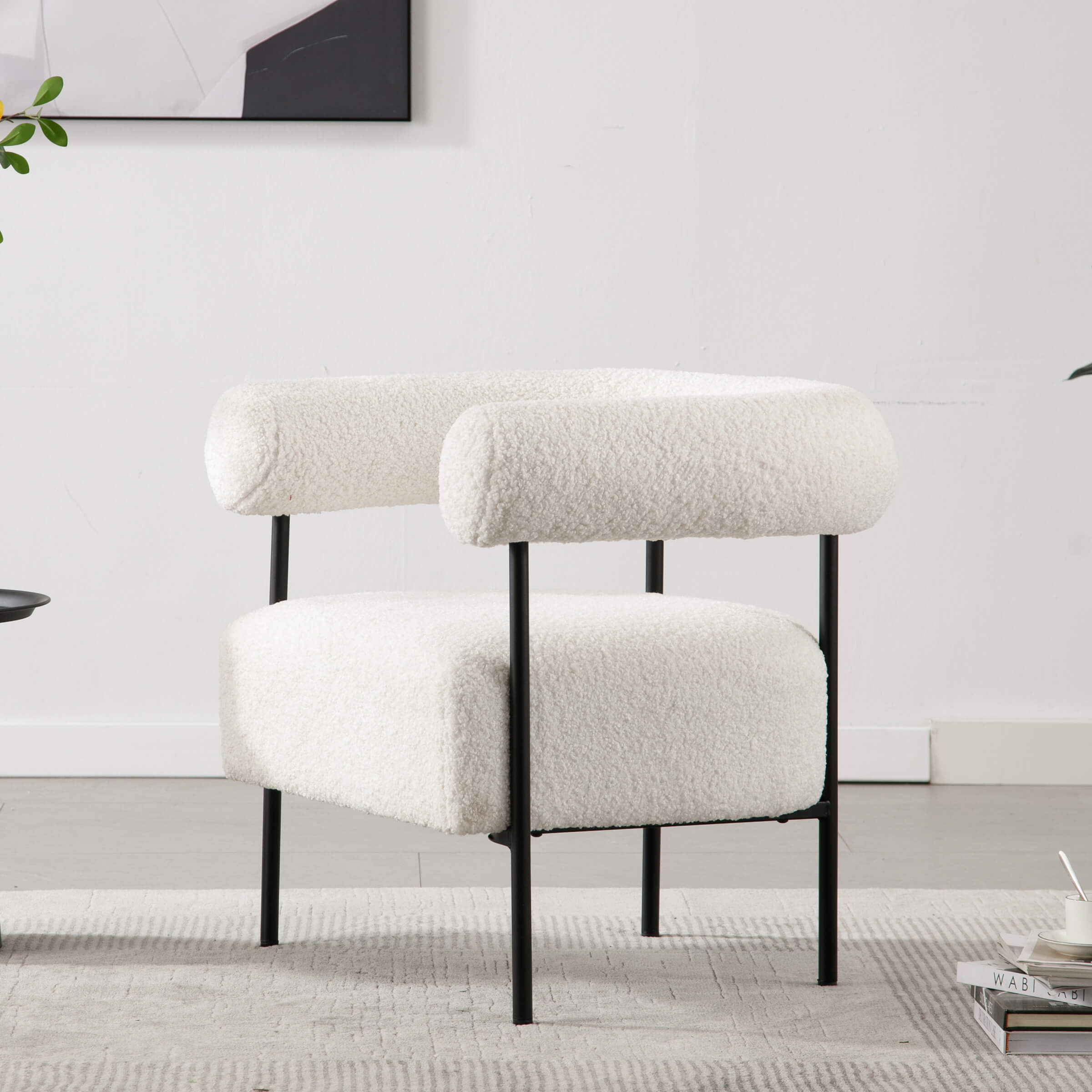 ROCITY C-shaped Back Accent Chair 1 PCS - 10080AC