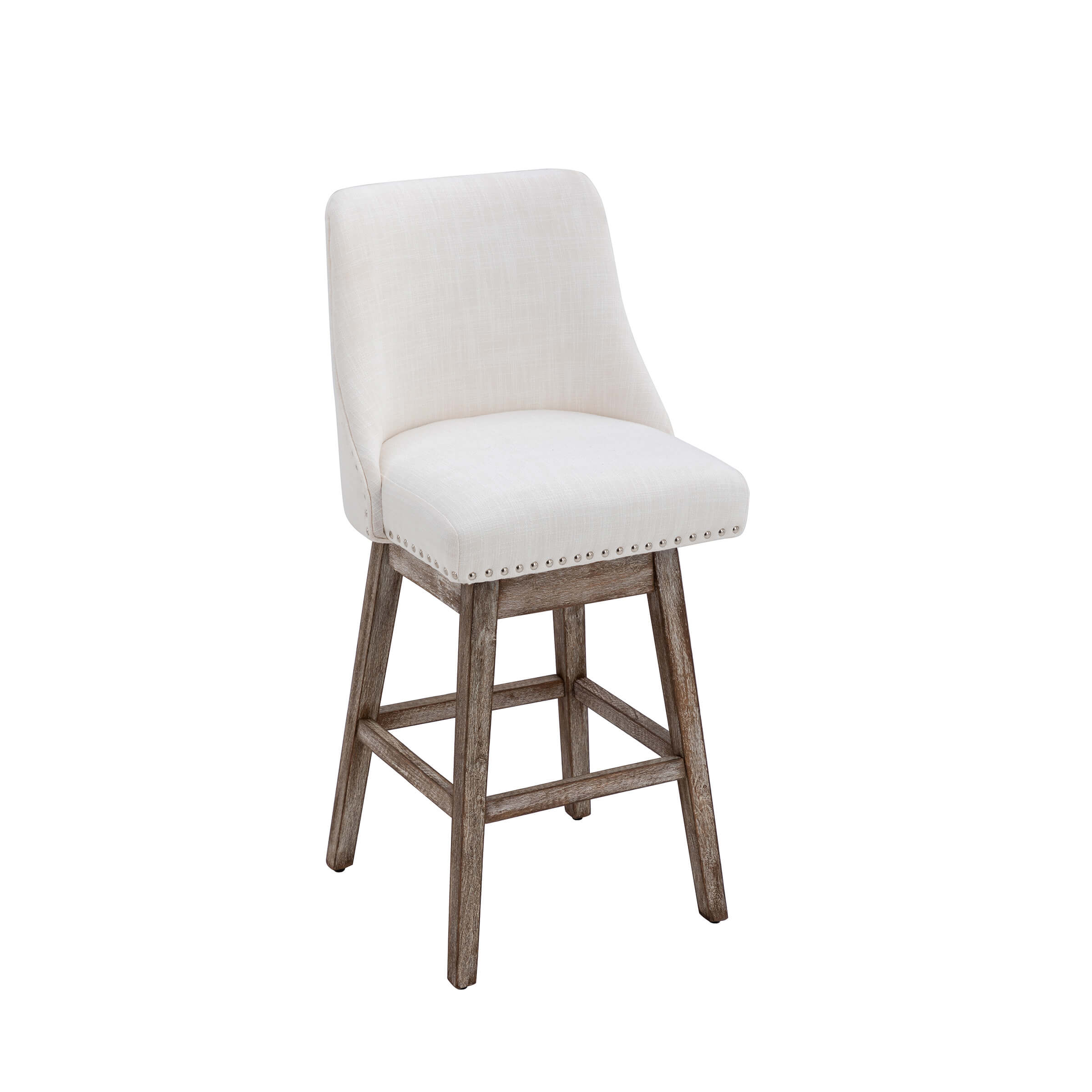 Kmax 27.5"H Mid-Century Counter Swivel Bar Stools - 6017