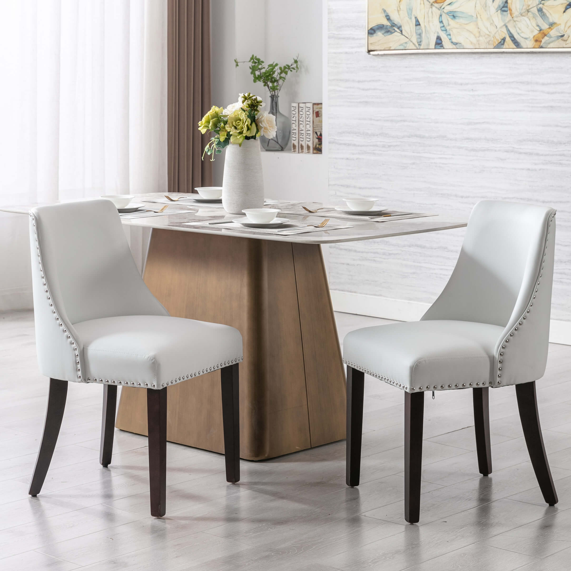 Kmax Mid Century Modern Dining Chairs Set of 2 - 6028