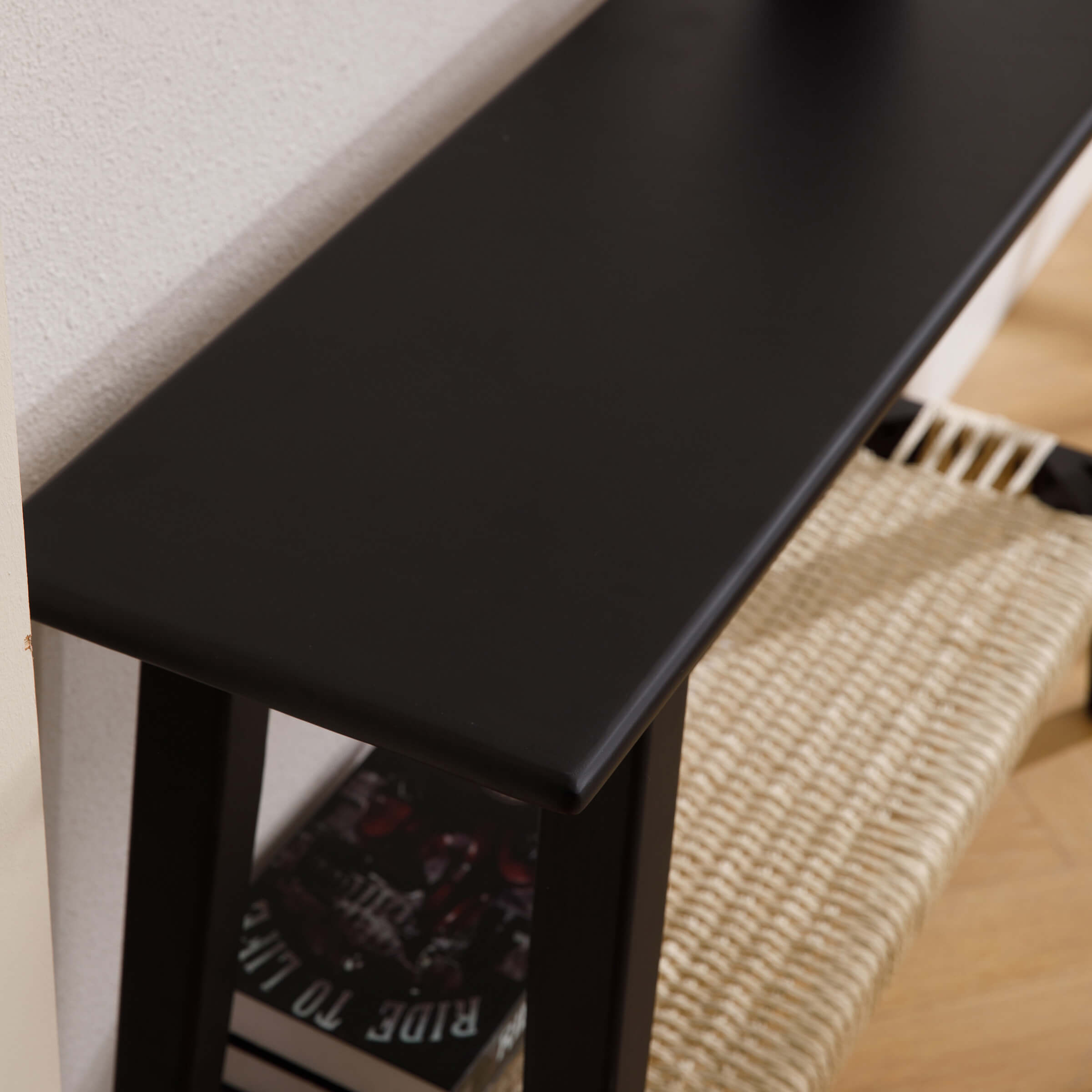 Kmax Natural Entryway Table with Rattan Storage Shelf - 22162ET