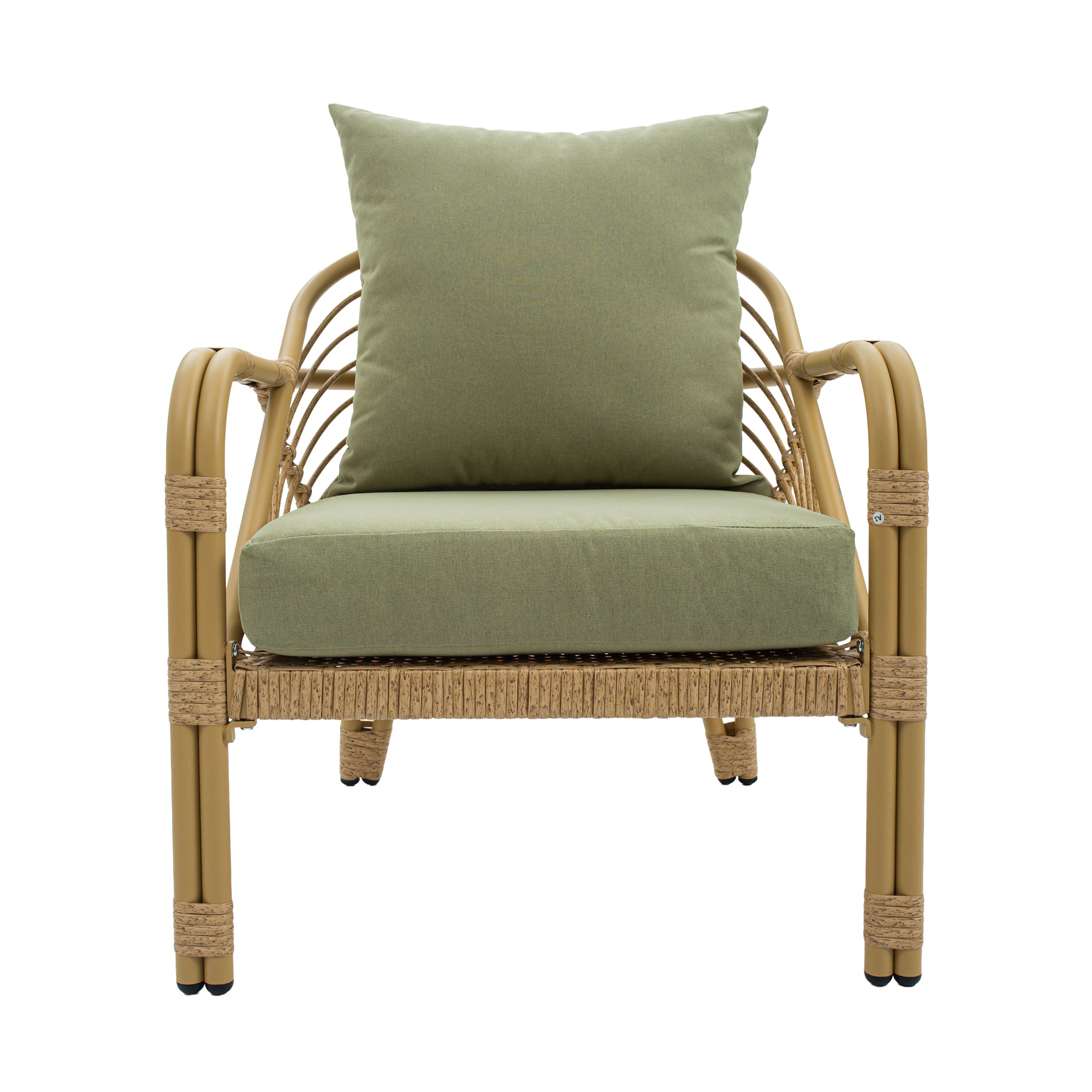 Patio Rope Chairs Set with Storage Table 3 PCS - 25012SE