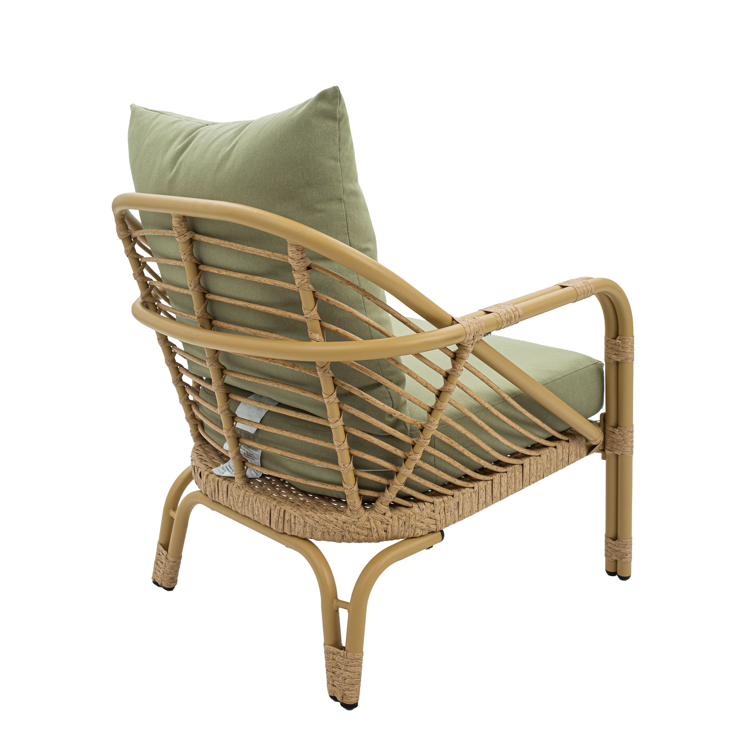 Patio Rope Chairs Set with Storage Table 3 PCS - 25012SE