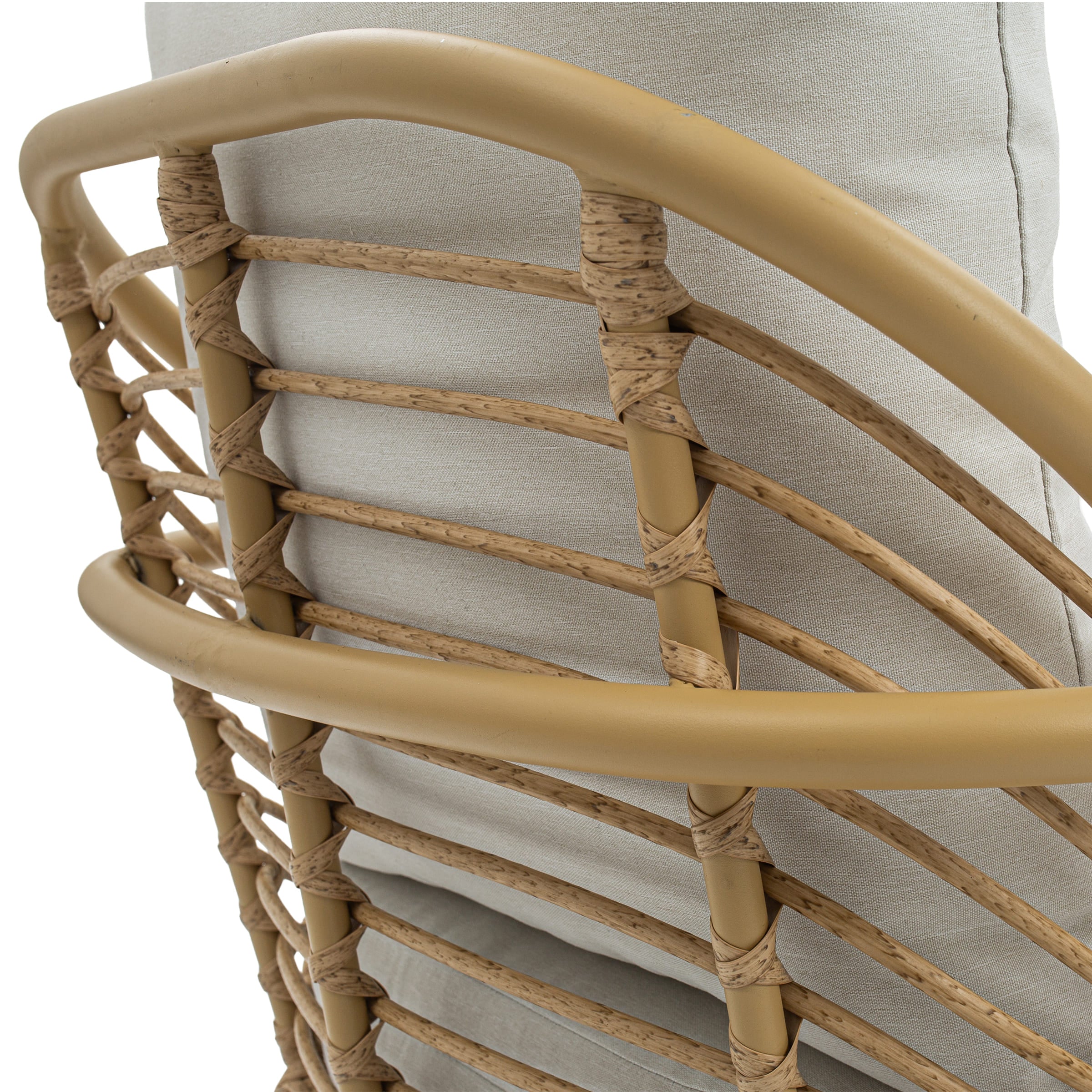 Patio Rope Chairs Set with Storage Table 3 PCS - 25012SE