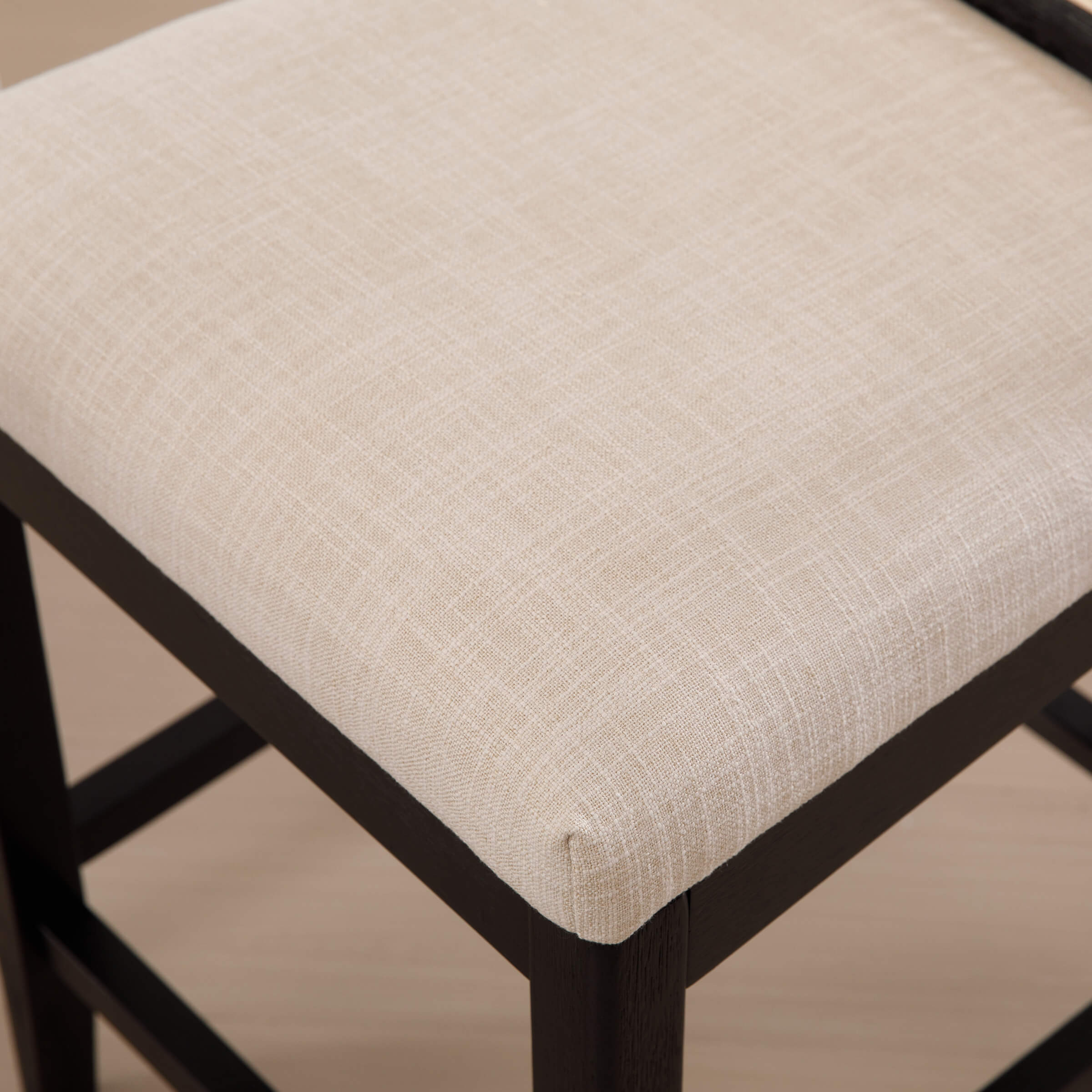 EALSON 26.5"H Rattan Back Wood Counter Stools Set of 2 - 5802CS