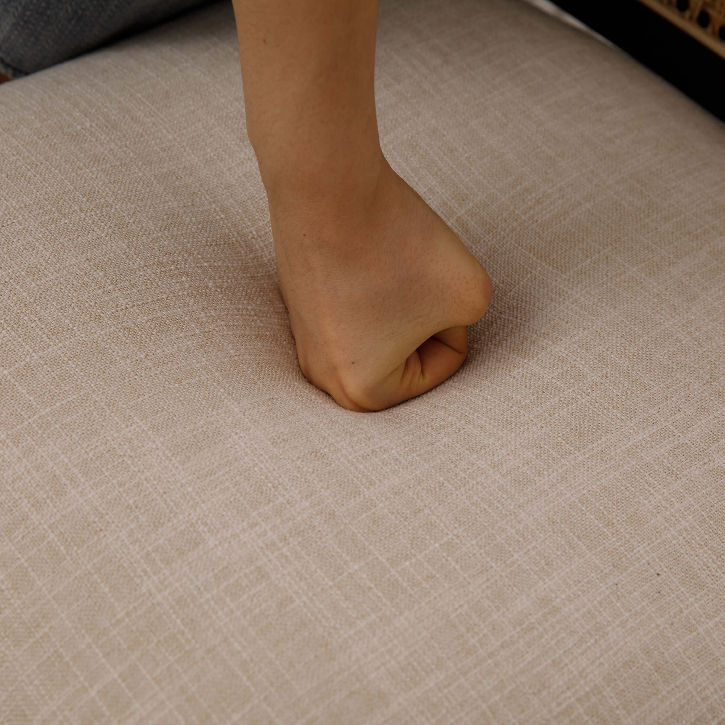 EALSON 26.5"H Rattan Back Wood Counter Stools Set of 2 - 5802CS