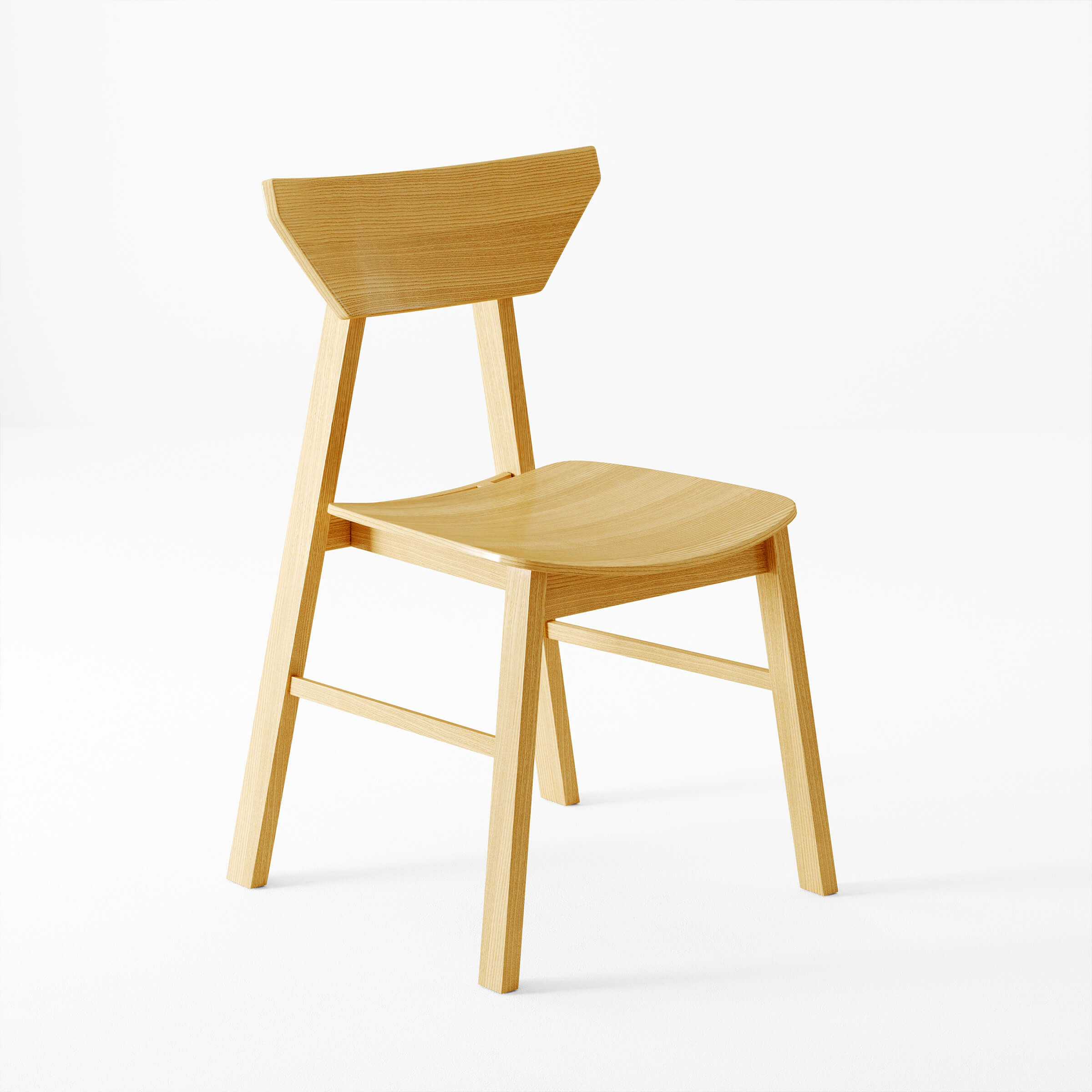VESCASA Wooden High Backrest Dining Chairs Set of 4 - 2110