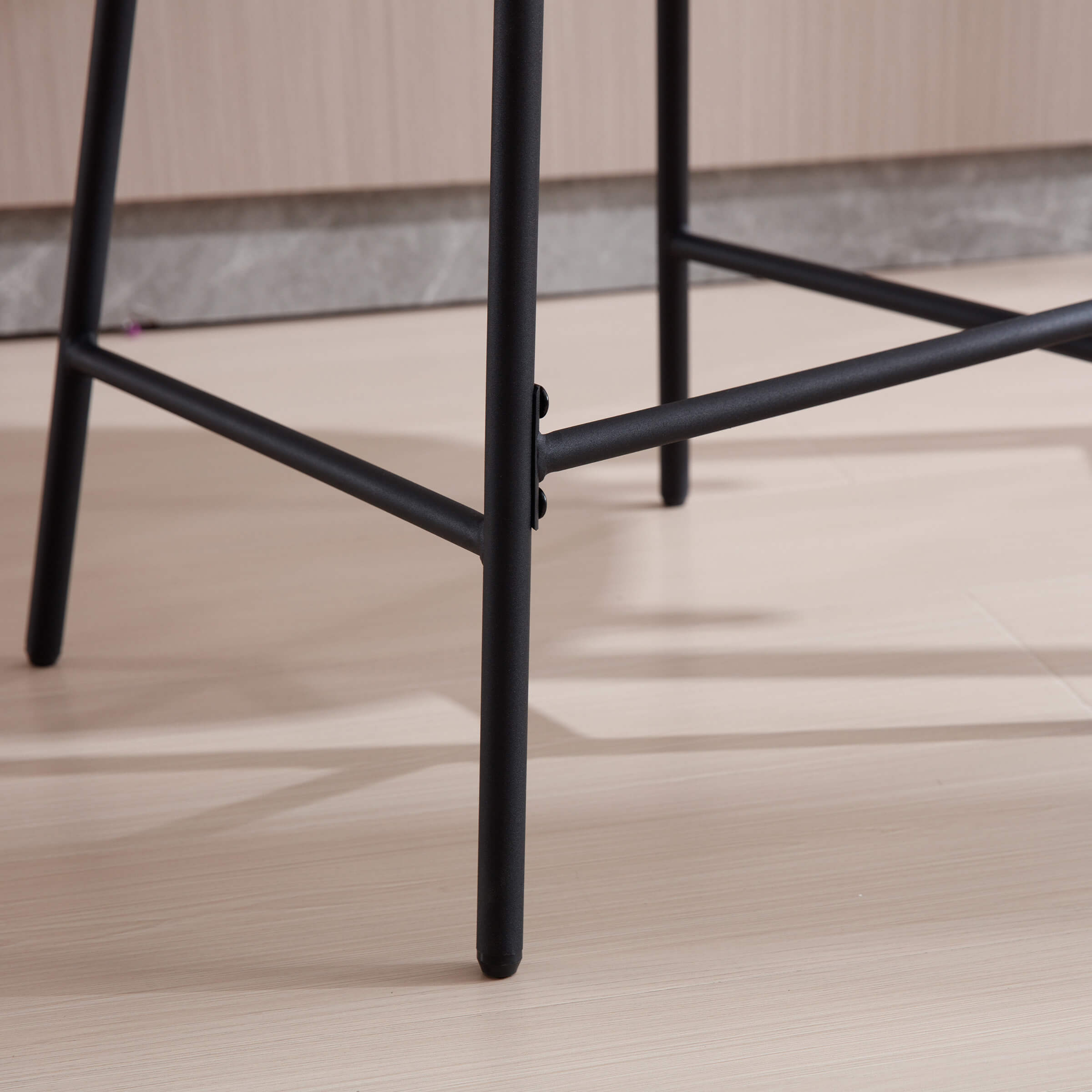 CIMOTA Vintage Rattan Back Counter Stools Set of 2 - 790CS