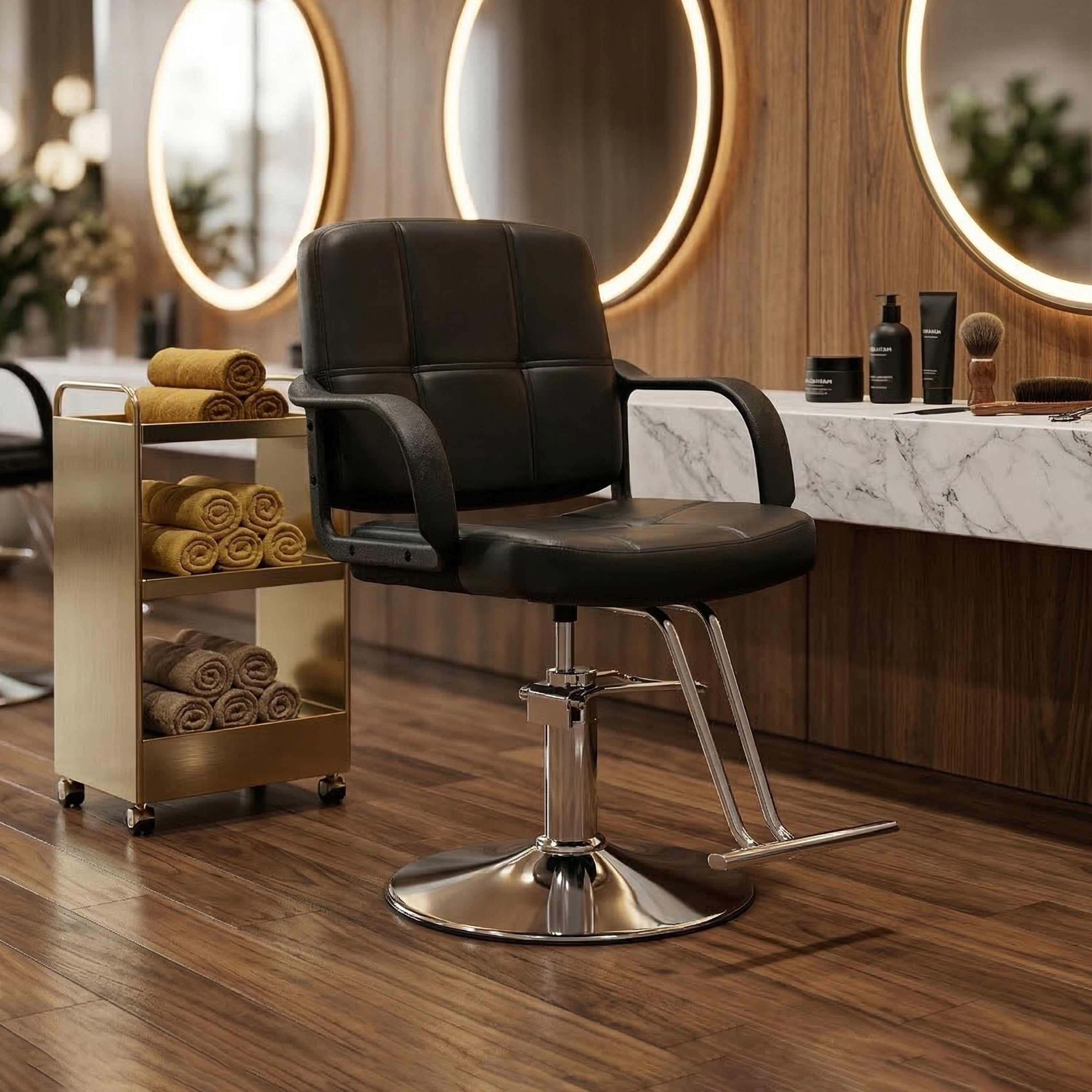 Modern 360° Swivel Adjustable Leather Office Chair