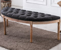 55" Upholstered Bench Tufted Fabric Bench-2162