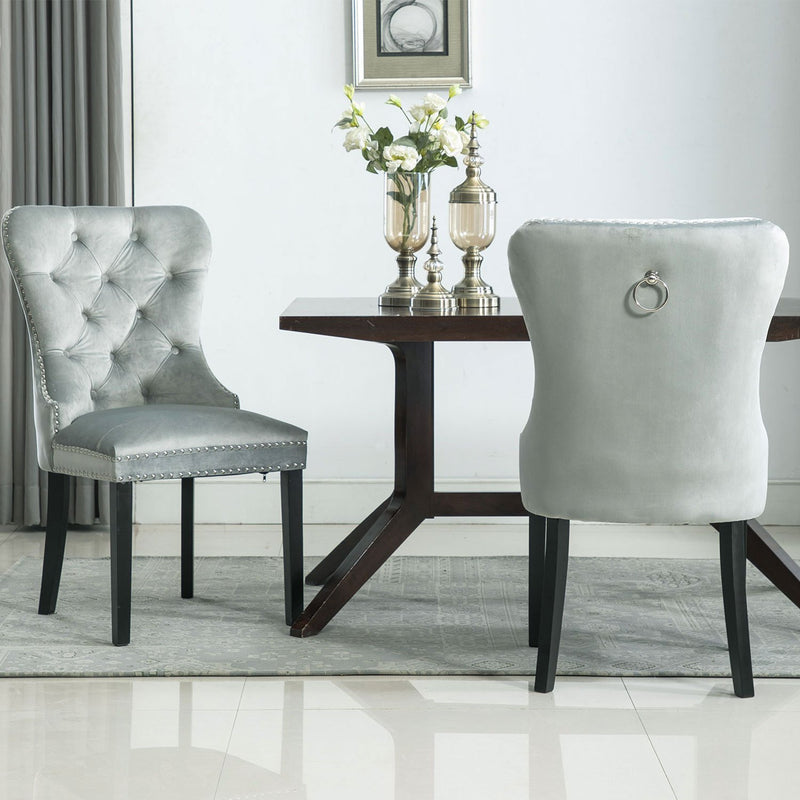 Chairus Tufted Velvet Dining Chairs-1029