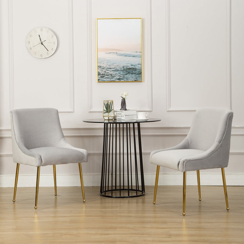 Chairus Velvet Dining Chairs Gold 1469