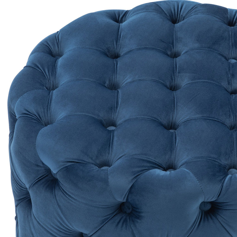 Chairus Round Velvet Ottoman 2087