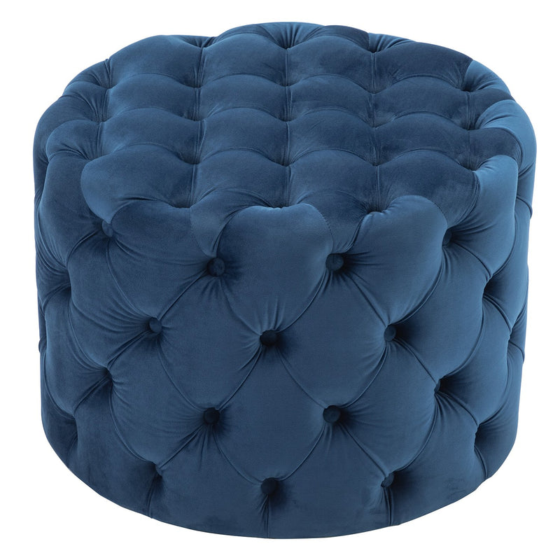 Chairus Round Velvet Ottoman 2087