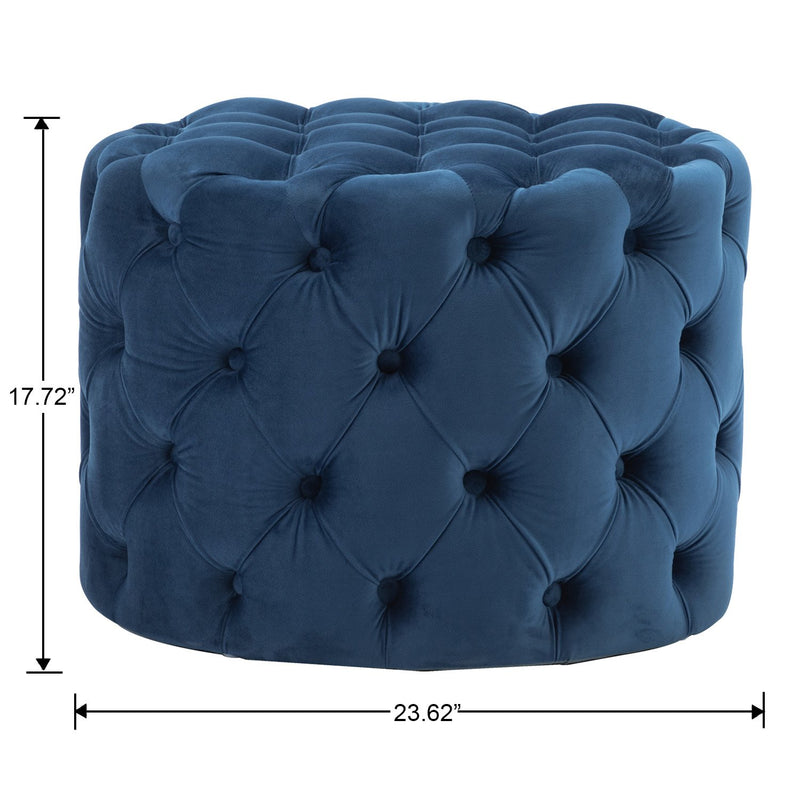 Chairus Round Velvet Ottoman 2087