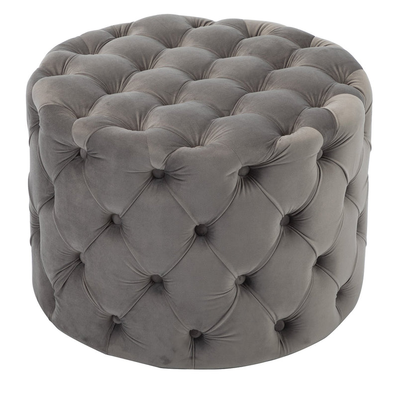 Chairus Round Velvet Ottoman 2087