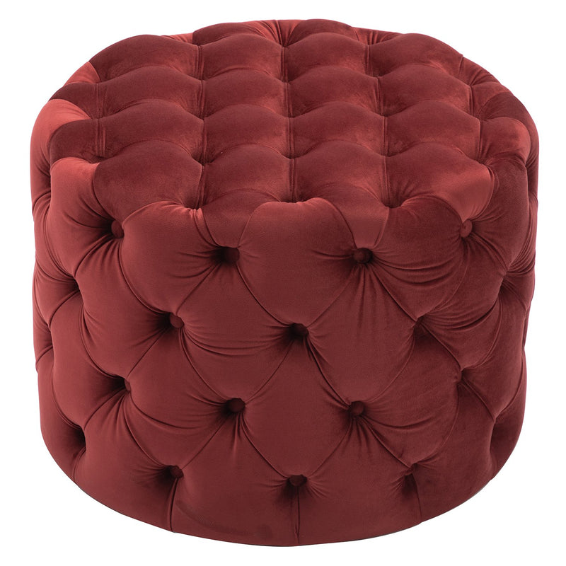 Chairus Round Velvet Ottoman 2087