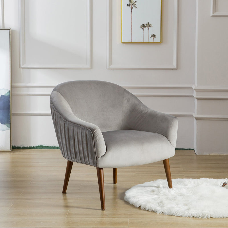 Chairus Velvet Accent Chair, 3409-W