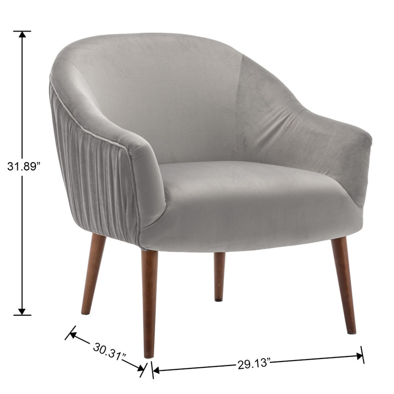 Chairus Velvet Accent Chair, 3409-W