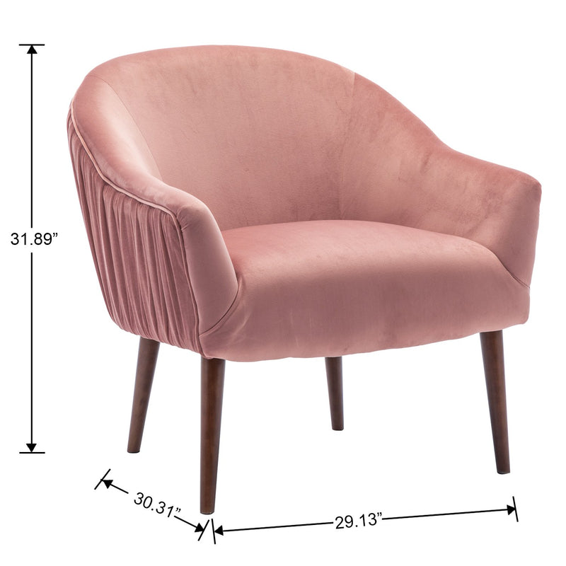 Chairus Velvet Accent Chair, 3409-W