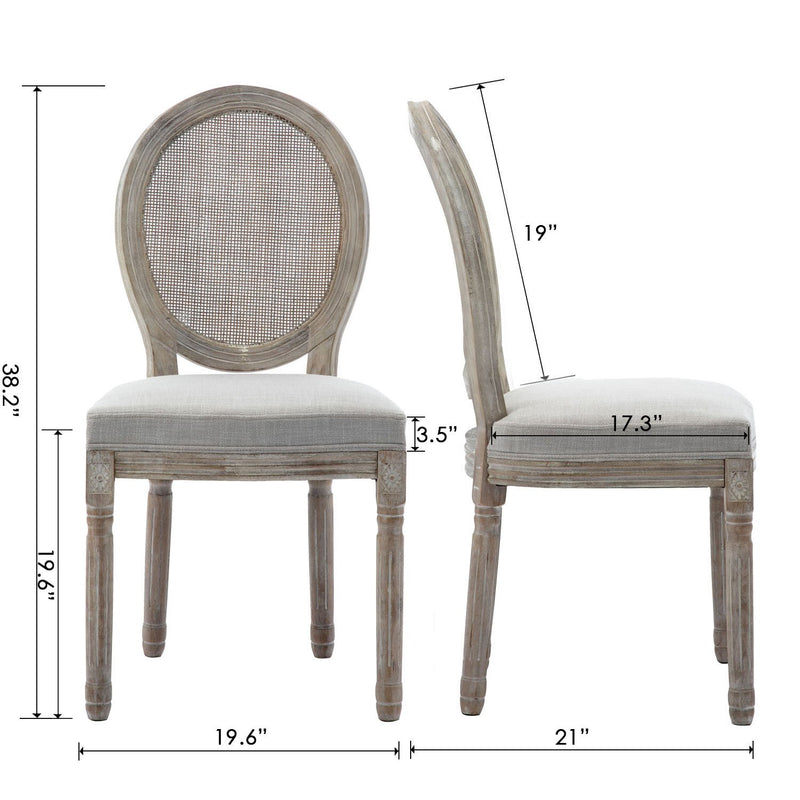 Chairus French Rattan Dining Chairs