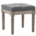 Chairus Square Fabric Ottoman Stool - 7537