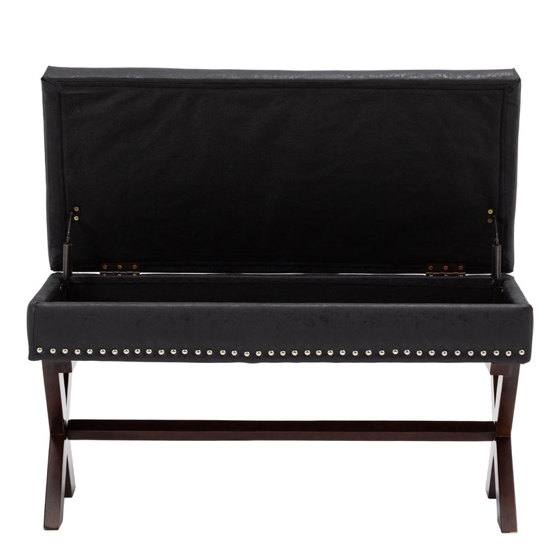 Chairus PU Storage Upholstered Entryway Bench