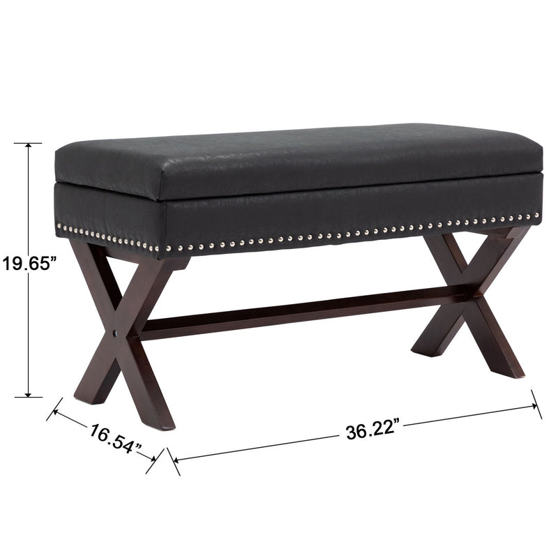 Chairus PU Storage Upholstered Entryway Bench