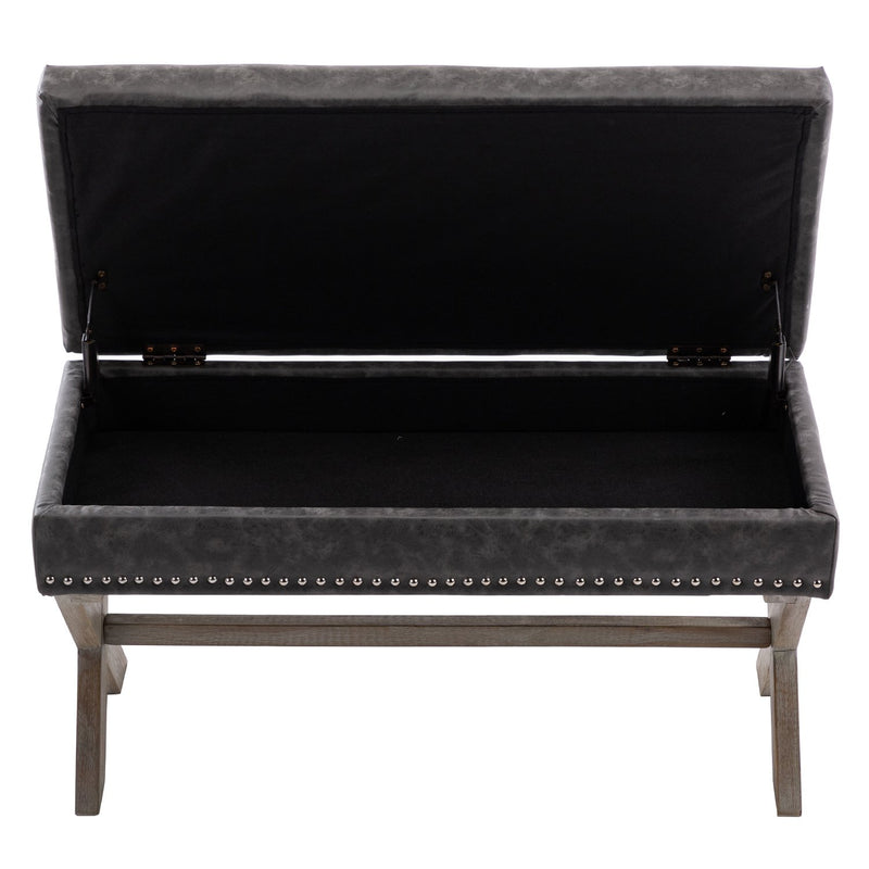 Chairus PU Storage Upholstered Entryway Bench