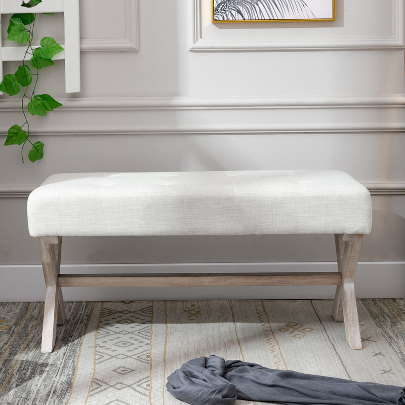 Chairus Fabric Upholstered Entryway Bench - 7868