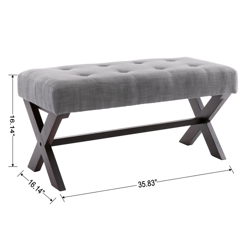 Chairus Fabric Upholstered Entryway Bench - 7868