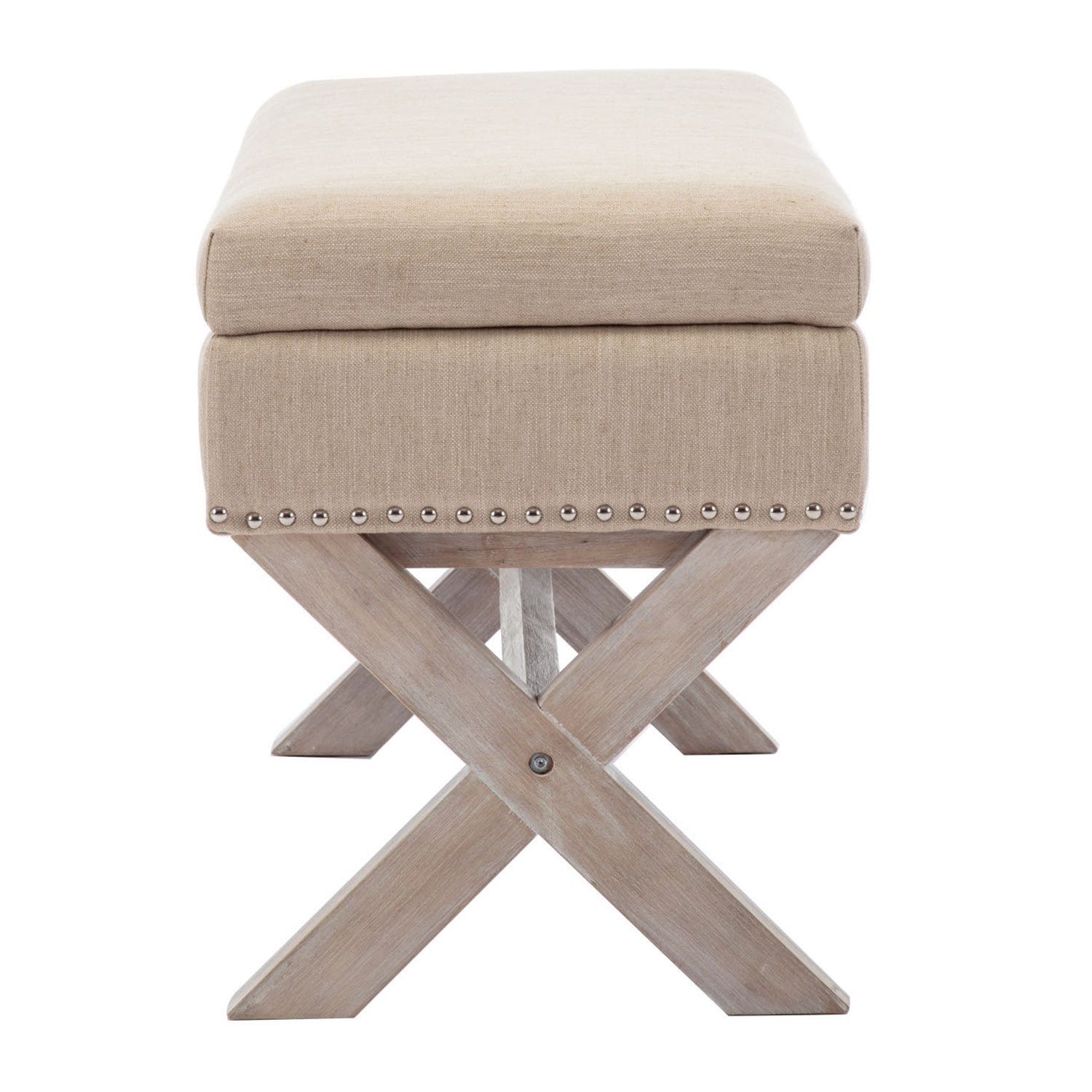 Kmax Fabric Storage Upholstered Entryway Bench - 7868BH