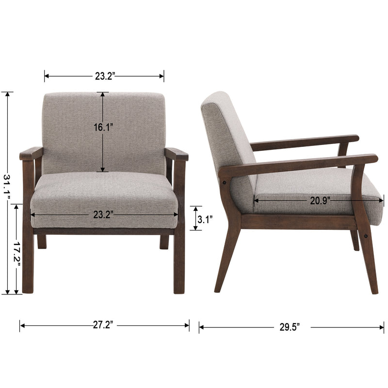 Chairus Mid Century Aarmchair - 3461