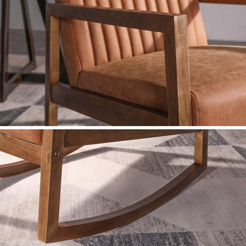 Chairus Mid Century Accent Rocking Nursery Chair - 3507