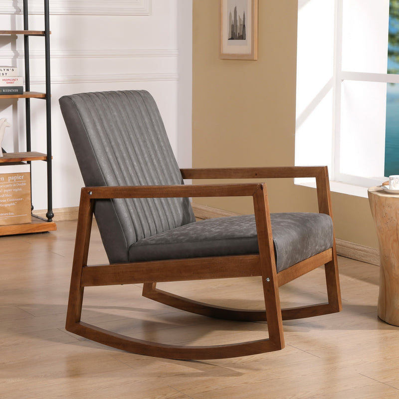 Chairus Mid Century Accent Rocking Nursery Chair - 3507