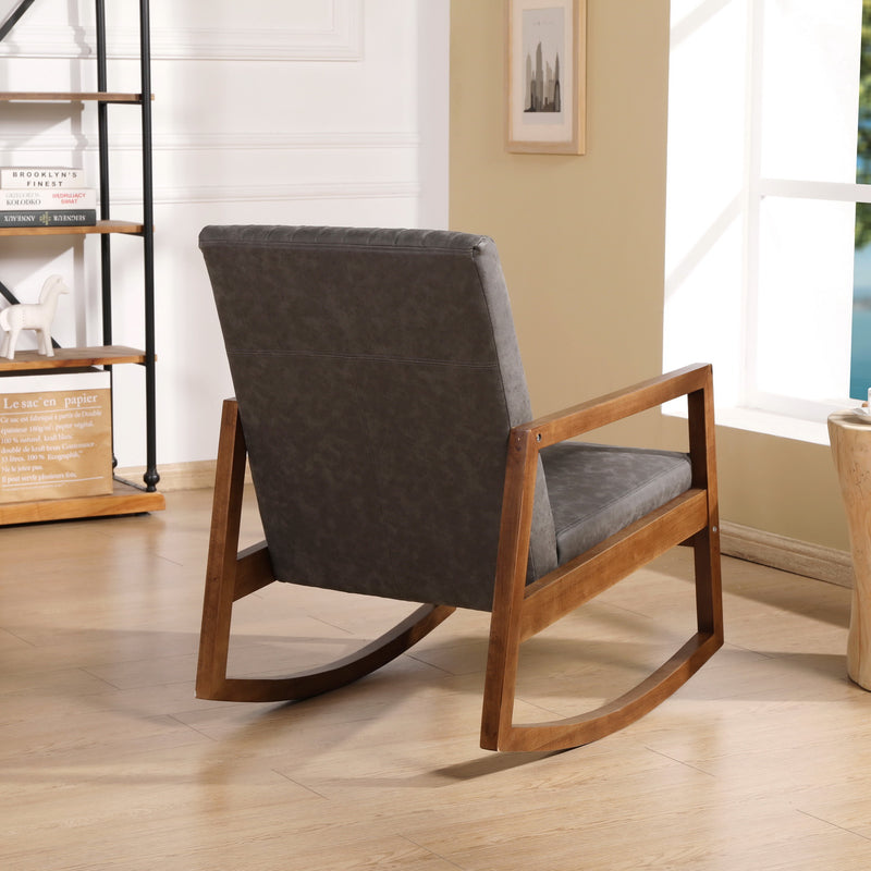 Chairus Mid Century Accent Rocking Nursery Chair - 3507