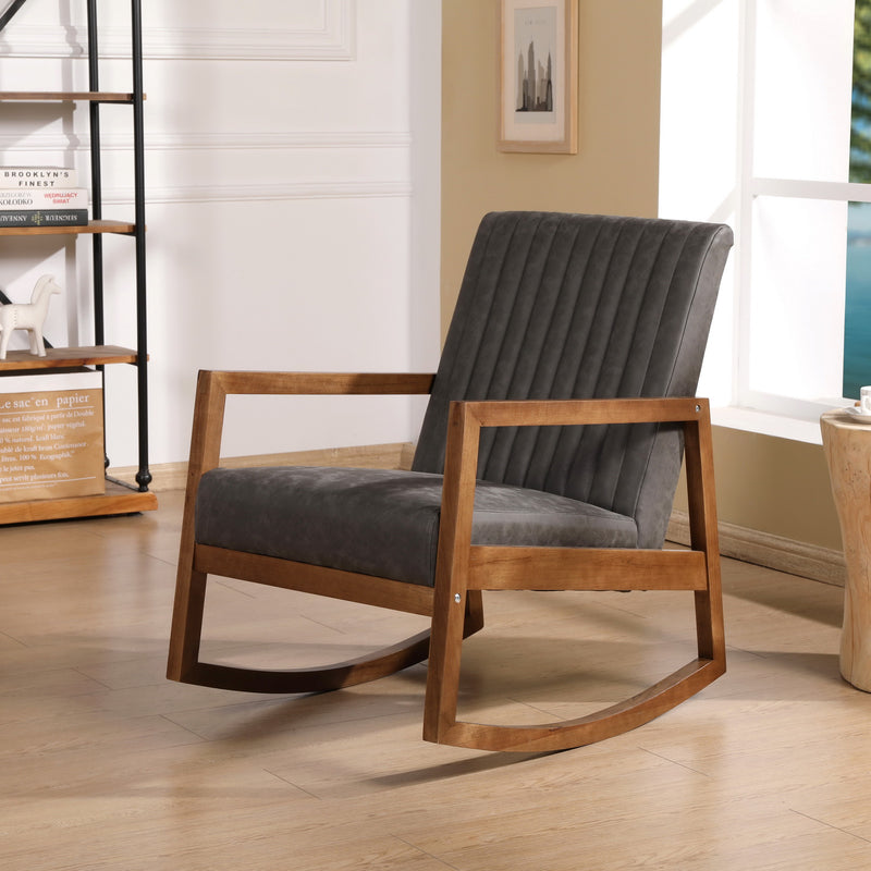 Chairus Mid Century Accent Rocking Nursery Chair - 3507