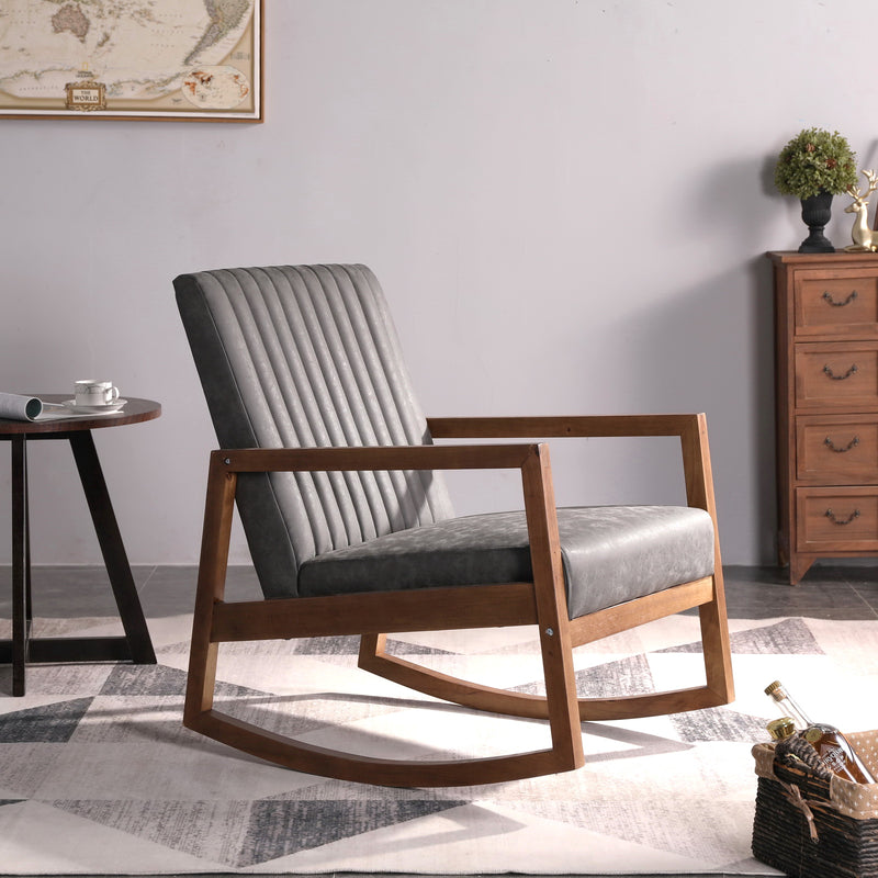 Chairus Mid Century Accent Rocking Nursery Chair - 3507