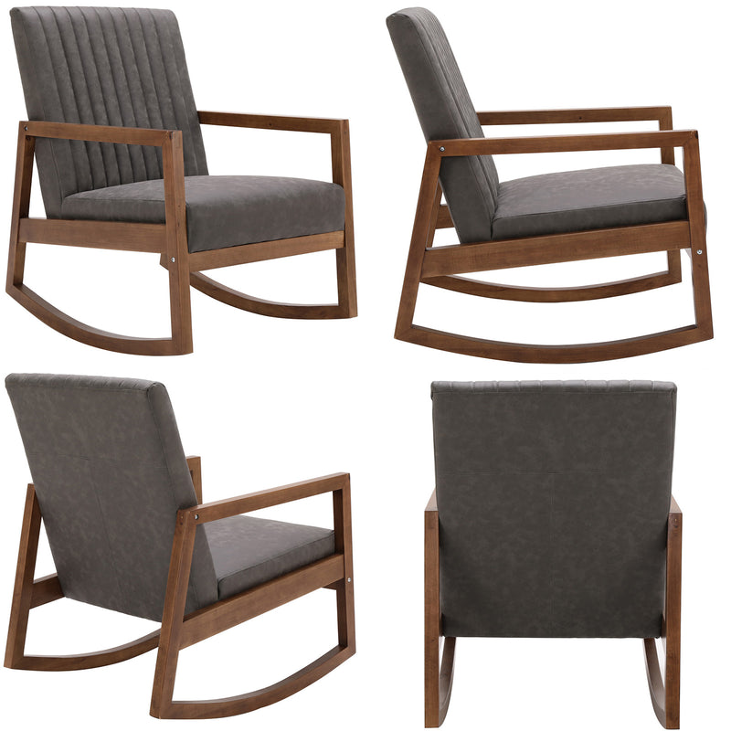 Chairus Mid Century Accent Rocking Nursery Chair - 3507
